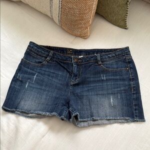 LC Lauren Conrad Blue Jean Shorts Classic Cut-Off Style